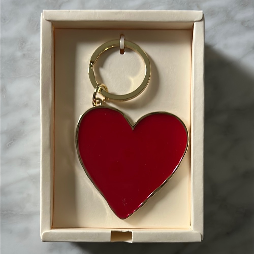 Sezane Red Heart Keychain